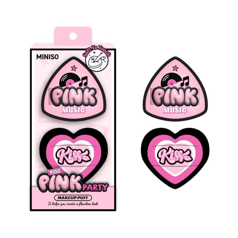 Pink Party Series Makeup Puffs (2 pcs)