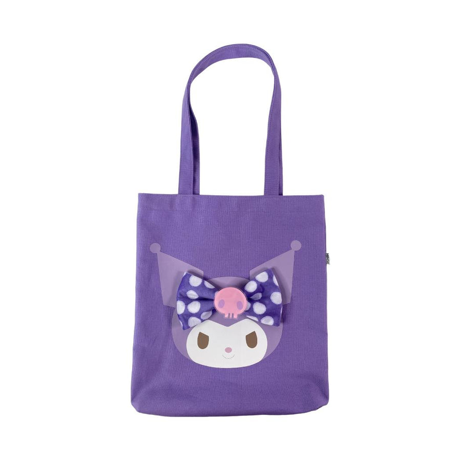 Kuromi Lovely Ribbon Collection Plush Shopping Bag
