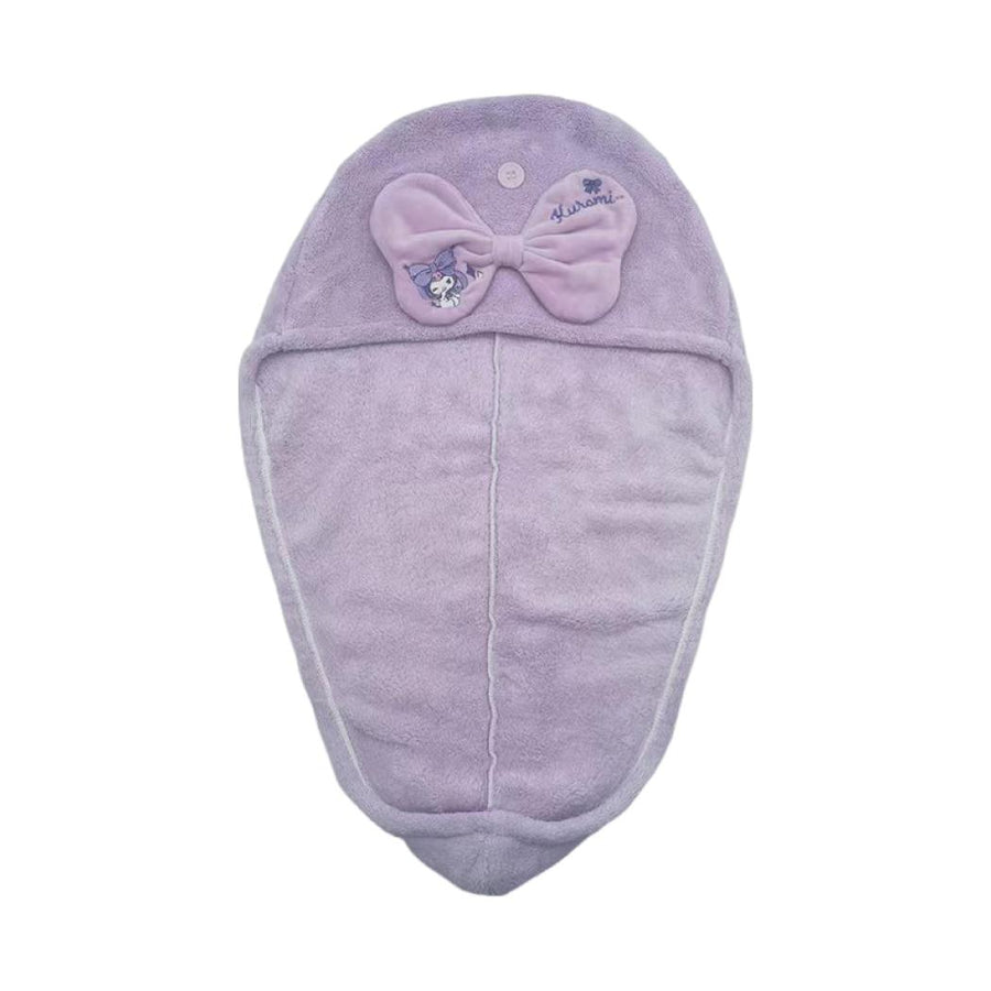 Kuromi Lovely Ribbon Collection Hair Towel Wrap