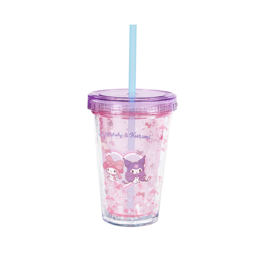 My Melody&Kuromi Lovely Ribbon Collection Plastic Bottle 320mL