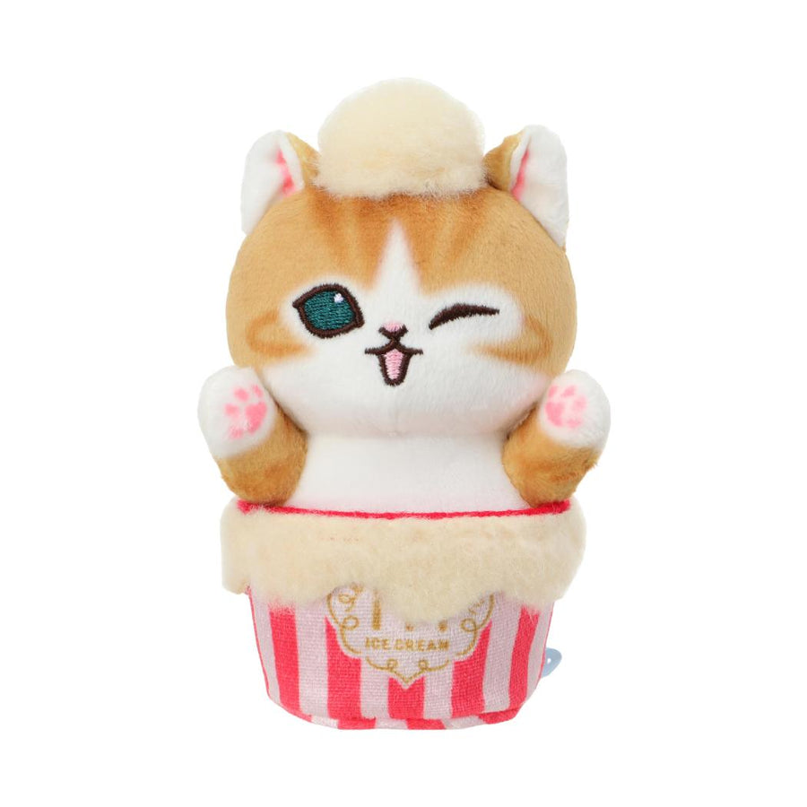 mofusand Ice Cream Collection Desk Plush Figure (Yellow)