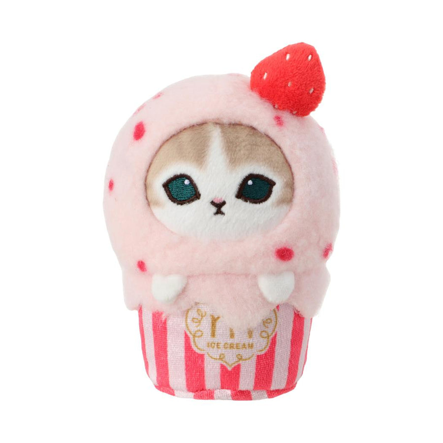 mofusand Ice Cream Collection Desk Plush Figure (Pink)