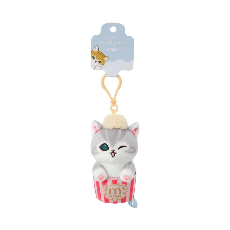 mofusand Ice Cream Collection Theme Plush Pendant (Yellow Ice Cream Cup)