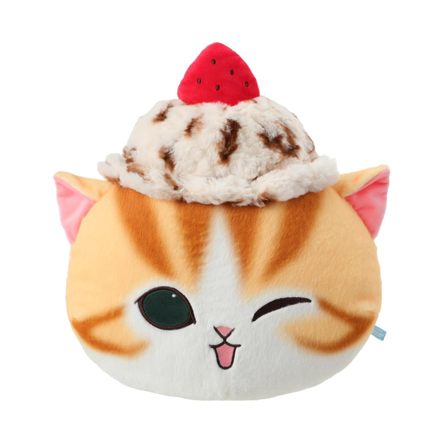 mofusand Ice Cream Collection Big-Head Pillow (Yellow)