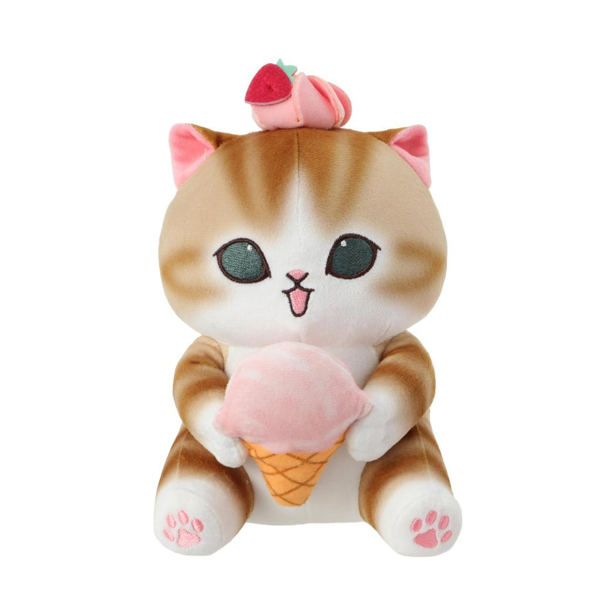 mofusand Ice Cream Collection Small Plush Toy (Pink, Ice Cream)