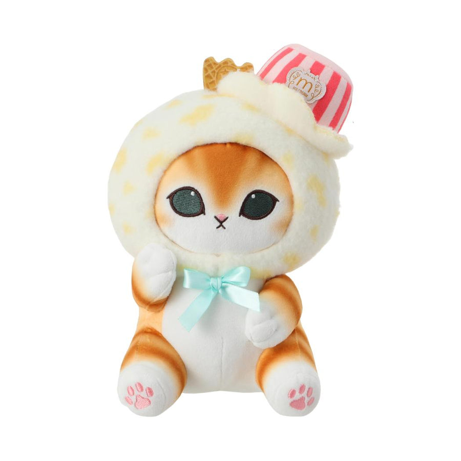 mofusand Ice Cream Collection Small Plush Toy (Yellow, Hat)