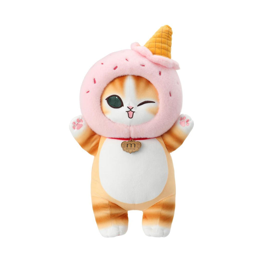 mofusand Ice Cream Collection Big Plush Toy (Pink)