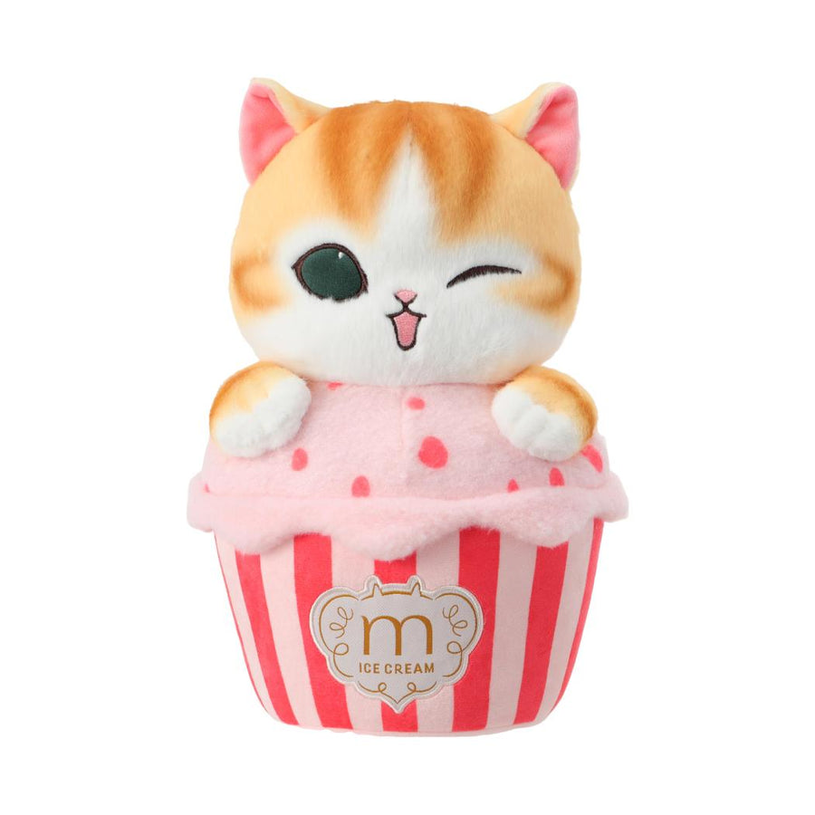 mofusand Ice Cream Collection Medium Plush Toy (Pink)
