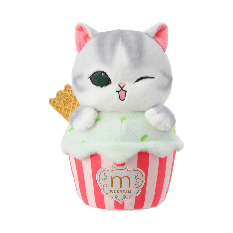 mofusand Ice Cream Collection Medium Plush Toy (Green)