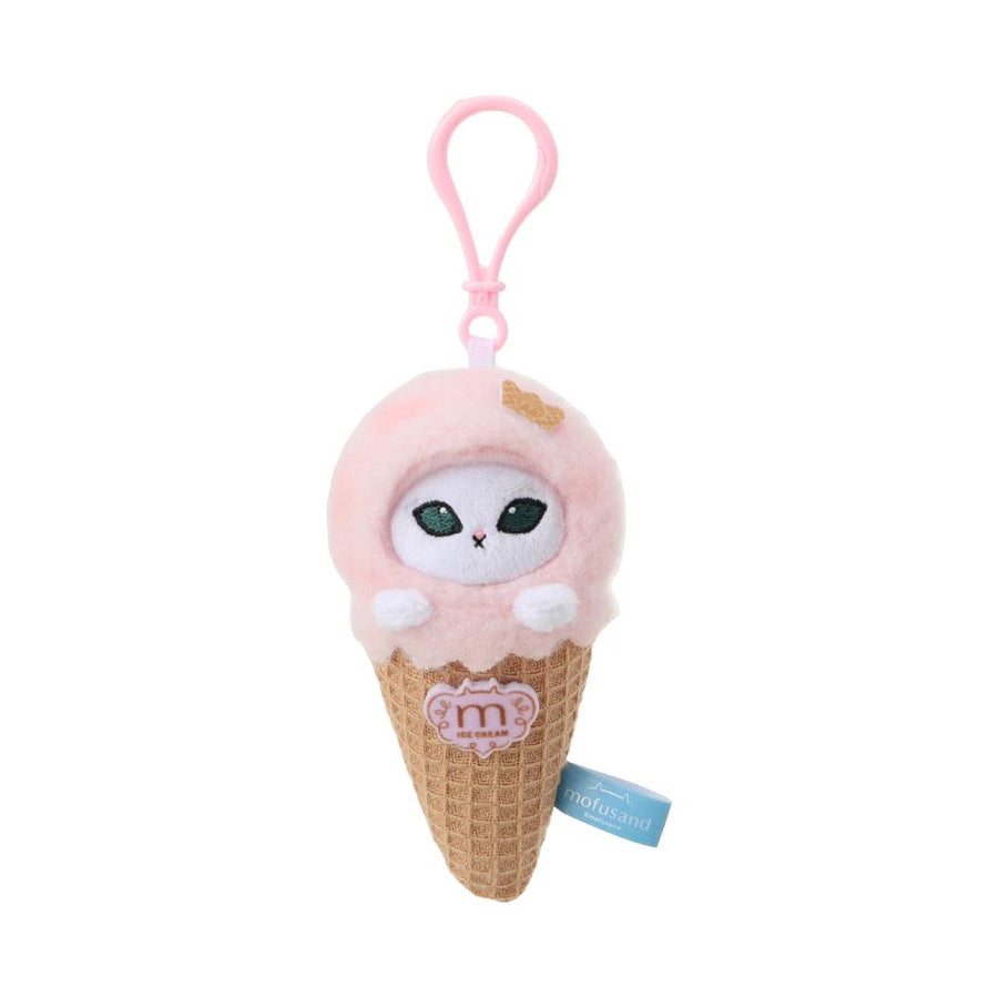 mofusand Ice Cream Collection Theme Plush Pendant (Pink)