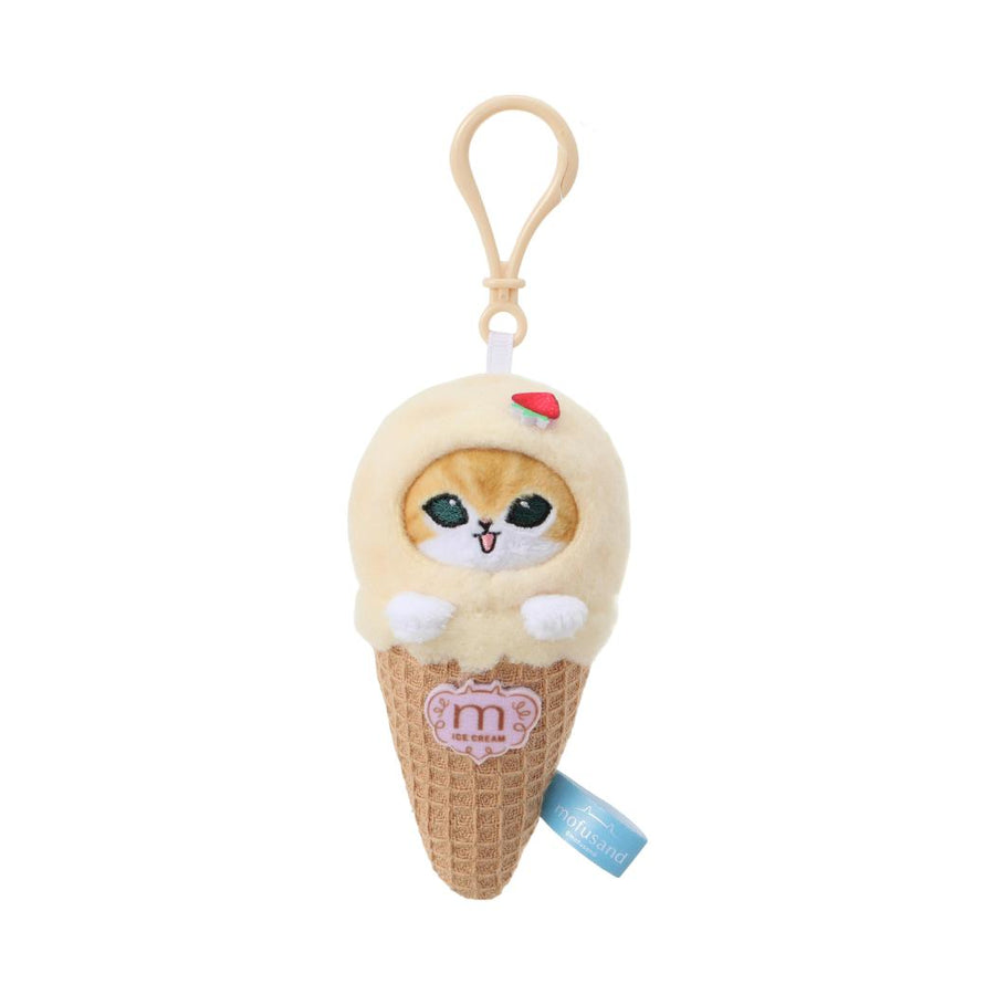 mofusand Ice Cream Collection Theme Plush Pendant (Yellow)