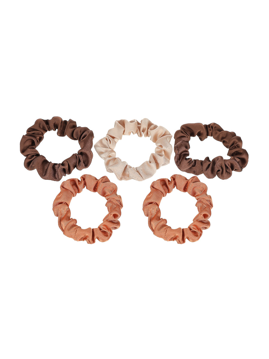 Little Hair Tie in Gradient Color 5pcs(Coffee)