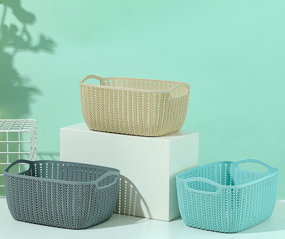 plastic desk organizer baskets