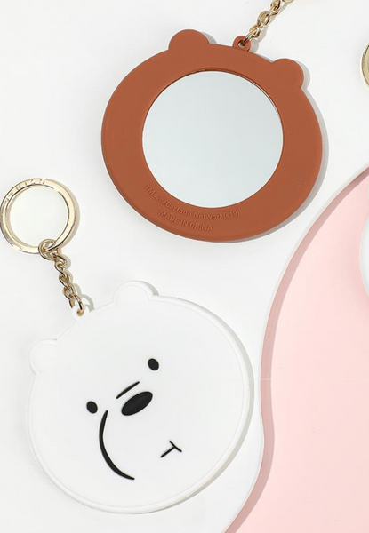 MINISO x We Bare Bears collaboration product: keychain mirror
