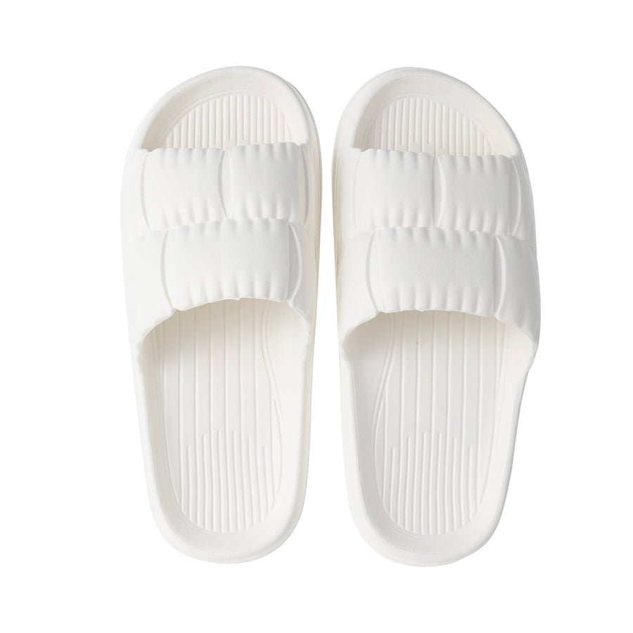 Fashion Petal Bathroom Slippers(White,37-38)
