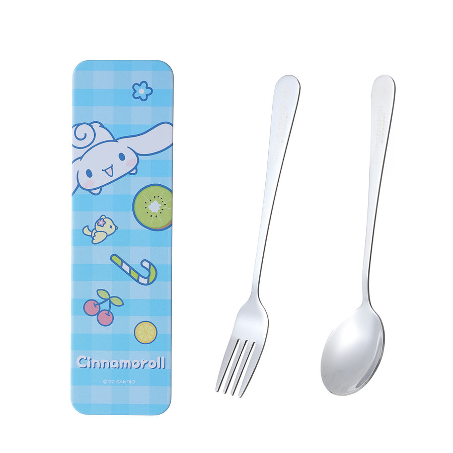 Sanrio Interesting Adventure Flatware Set (Spoon & Fork)(Cinnamoroll)