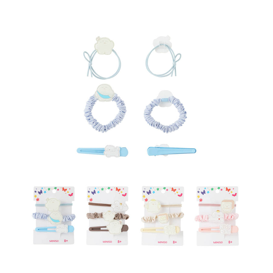 Guji Guji Bread Baking Series Korean Style Lovely Hair Ties (3 pcs)
