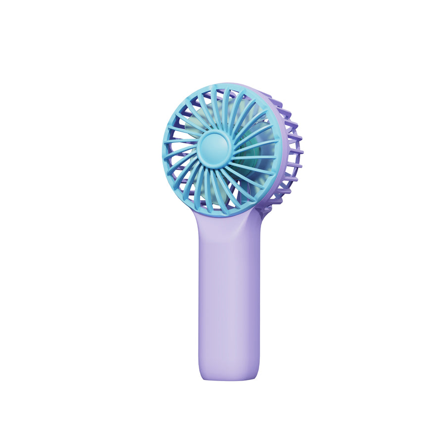 Contrast Color Series Handheld Fan (Dark Purple)