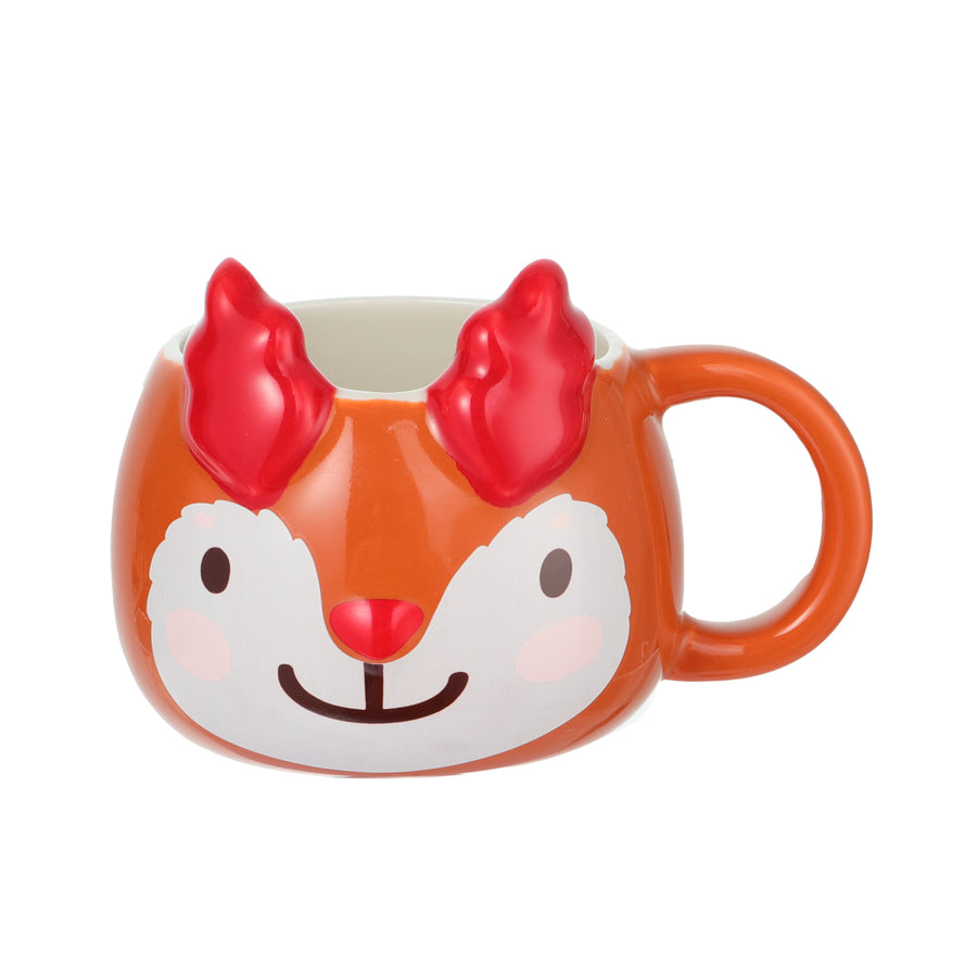 Christmas Deer Design Ceramic Cup (430mL)