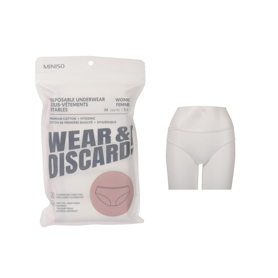 Women's Disposable Underwear (5 pcs)(M)