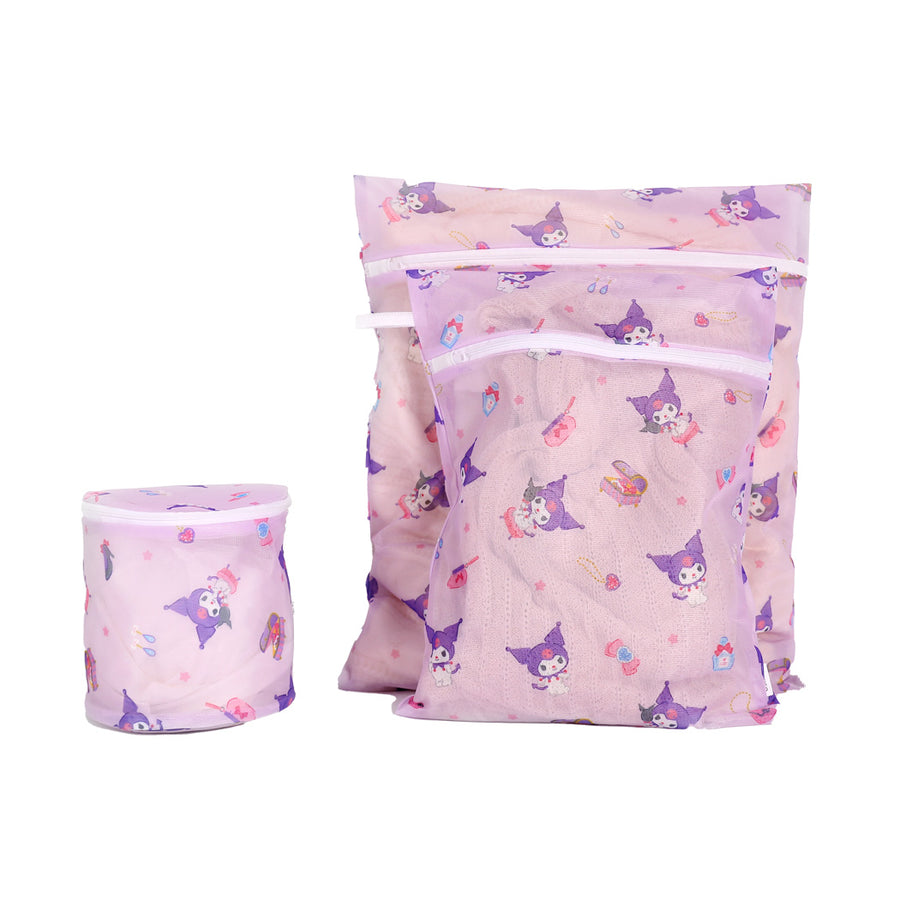 Sanrio characters Laundry Bags (3 pcs)(Kuromi)