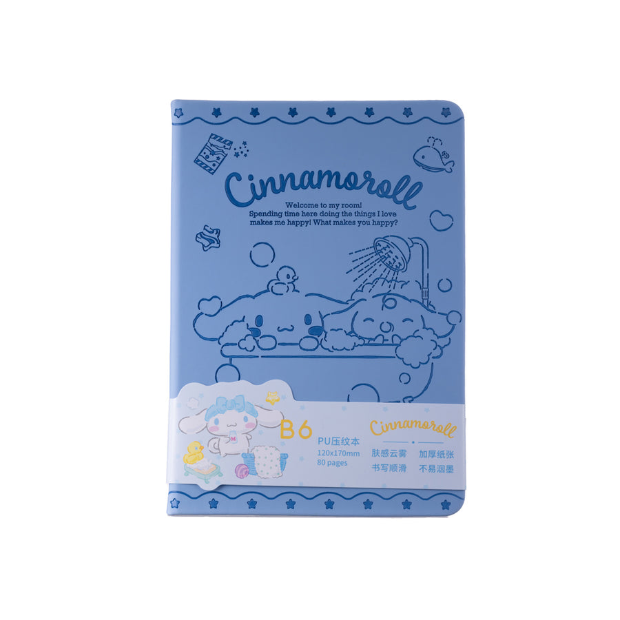 Cinnamoroll Leisure Time Collection B6 PU Embossed Hardcover Book (80 Sheets)