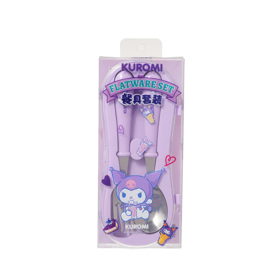 Kuromi Portable Stainless Steel Flatware Set (Fork & Spoon)