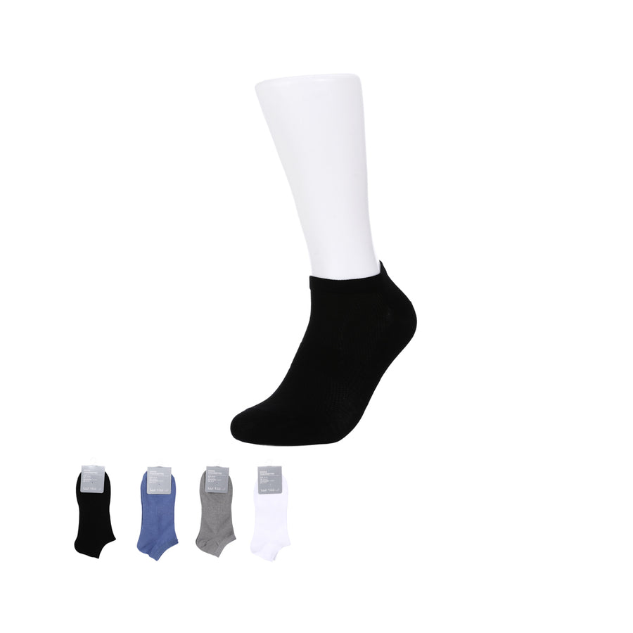 Solid Color Men's Cotton Ankle Socks
