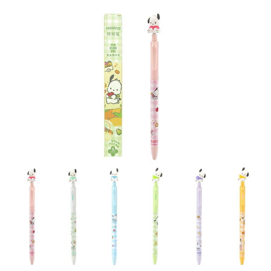 Pochacco Rotating Figure Surprise Box Gel Pen (0.5mm, Black) (6 Assorted Models) PDQ