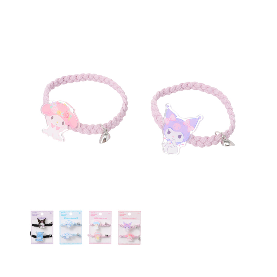 Sanrio characters Braided Magnet Hair Ties (2 pcs)
