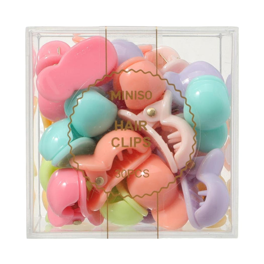 Candy Color Hair Clips in Storage Box (30 pcs)