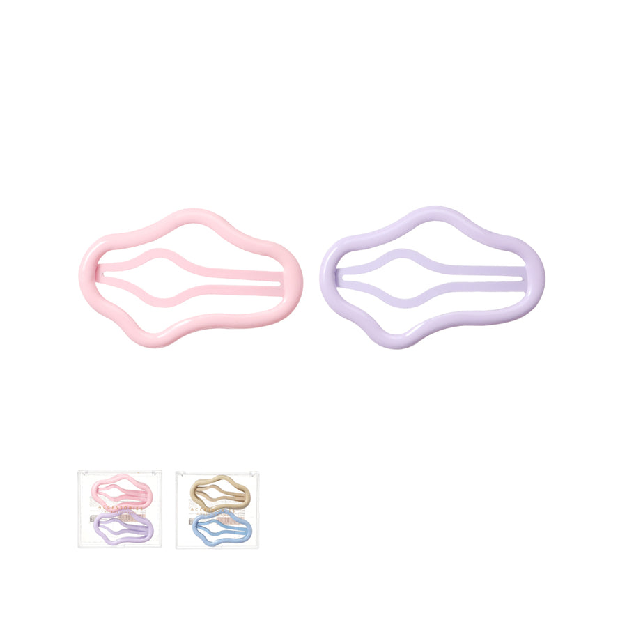 5cm Cloud Hair Clips in Storage Box (4 pcs)