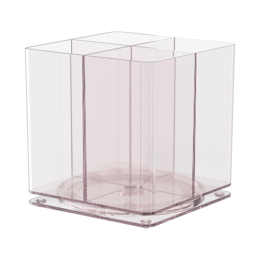 Transparent Rotating Makeup Organizer(Pink)