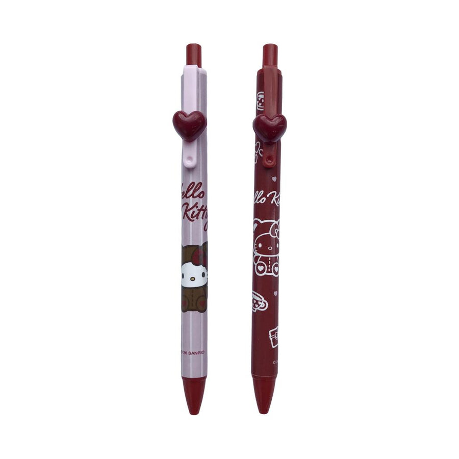 Hello Kitty Hug Me Collection Heart Retractable Gel Pen (0.5mm, Black) (2 Assorted Models)