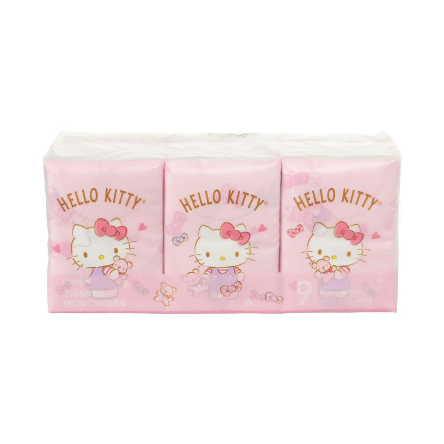Hello Kitty Printed Tissues (9 Packs)