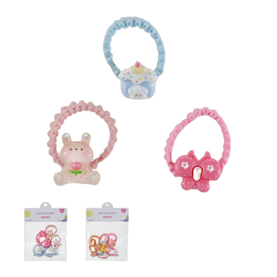 In-Bag Series Cartoon Lace Hair Ties (6 pcs)