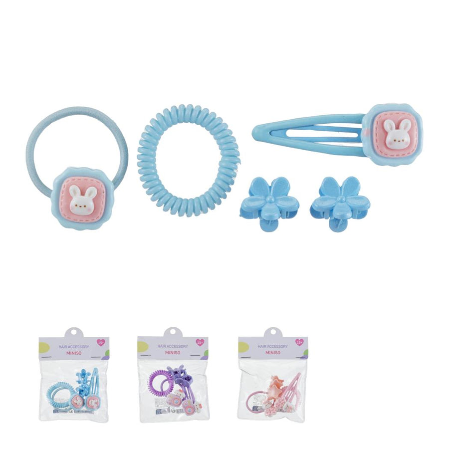 In-Bag Series Cartoon Hair Accessories Set (5 pcs)