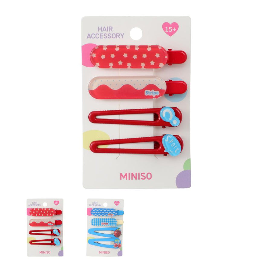 Colorful Series Hair Clips (4 pcs)