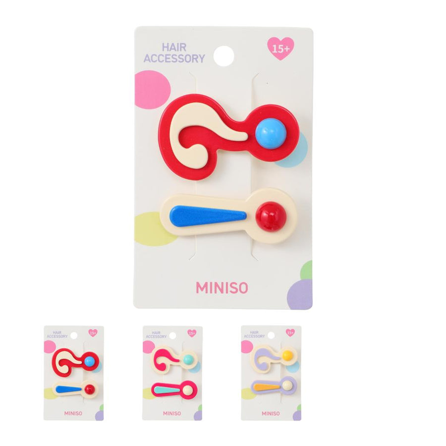 Colorful Series Hair Clips (2 pcs)