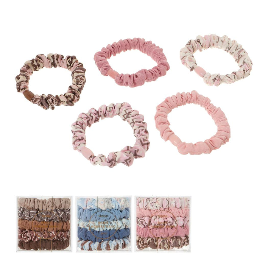 Basic Series Elegant Hair Scrunchie (5 pcs)