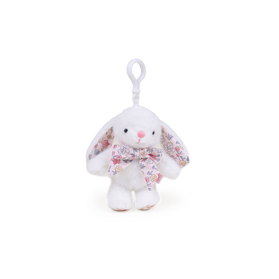 Bow Bunny 6in. Plush Pendant (White)