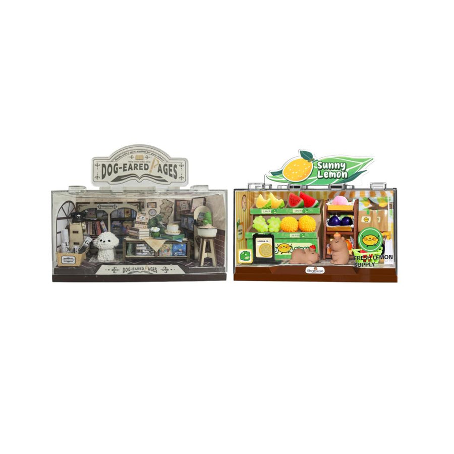 Mini World - Miniature Scene Kit(Fruits & Books,Assorted Styles)