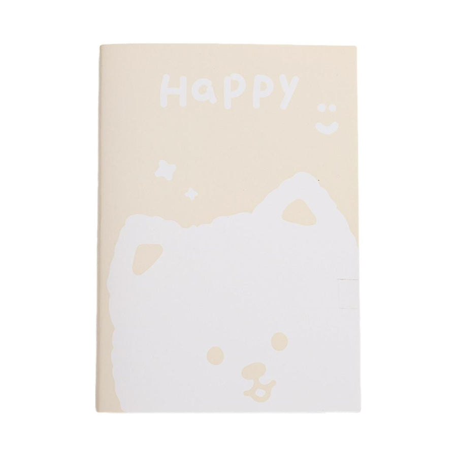 Animal Series A6 Stitch-bound Book (Beige) (40 Sheets)