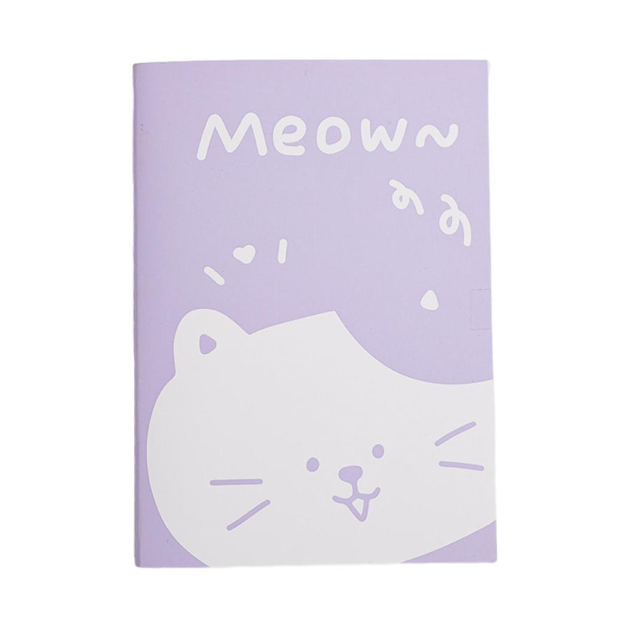 Animal Series A6 Stitch-bound Book (Purple) (40 Sheets)