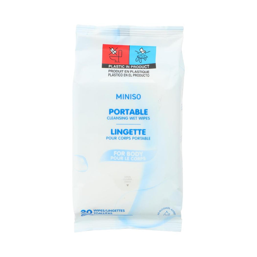 Portable Cleansing Wet Wipes for Body (20 Wipes)