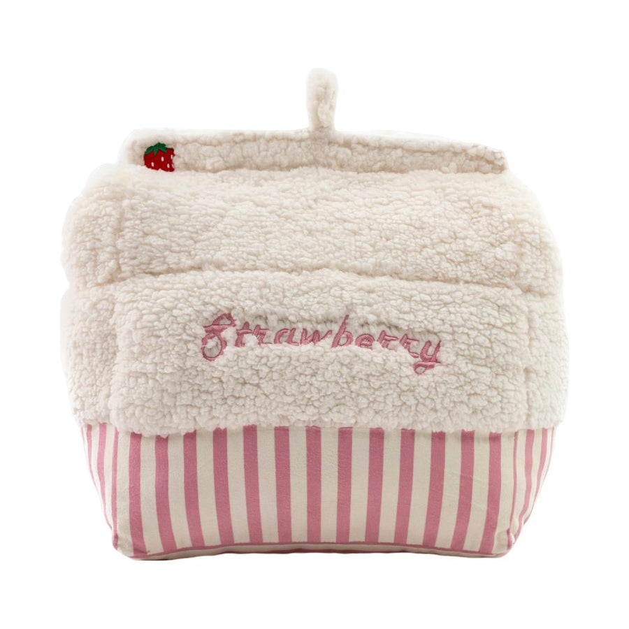 Strawberry Series Portable Milk Carton Throw Blanket