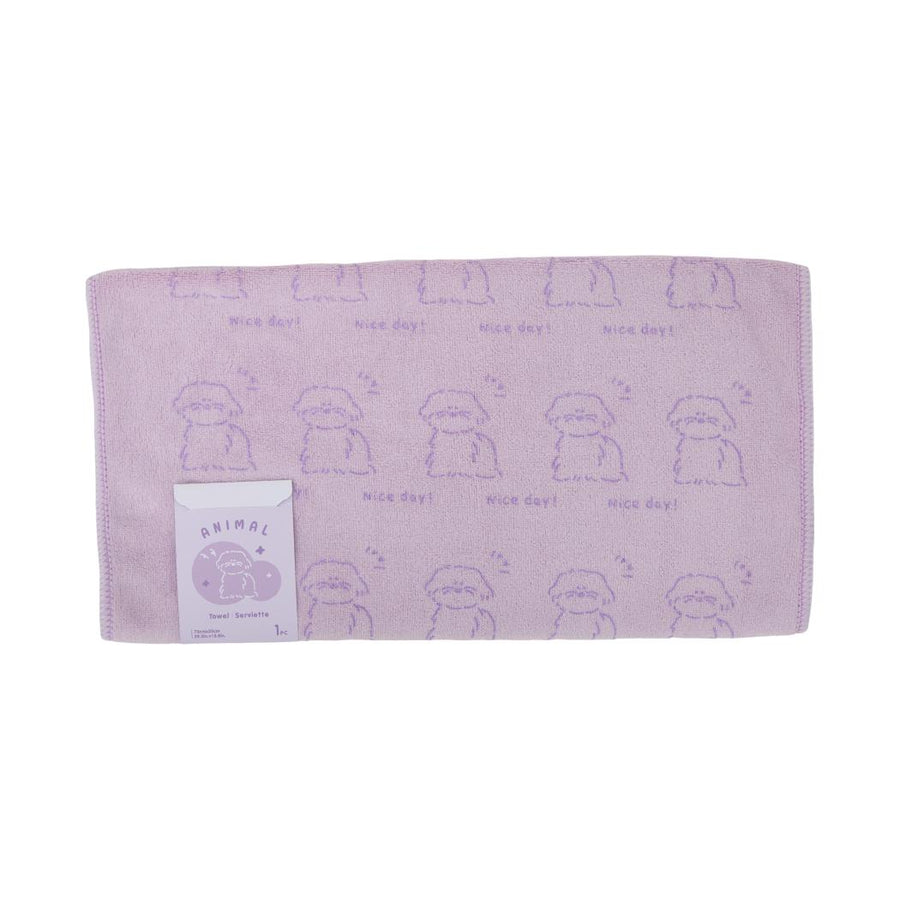 Animal Series Microfiber Towel(Purple)