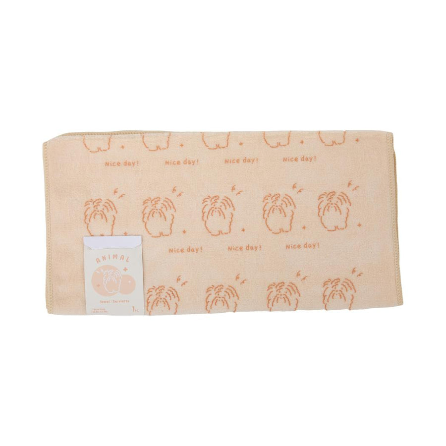 Animal Series Microfiber Towel(Beige)