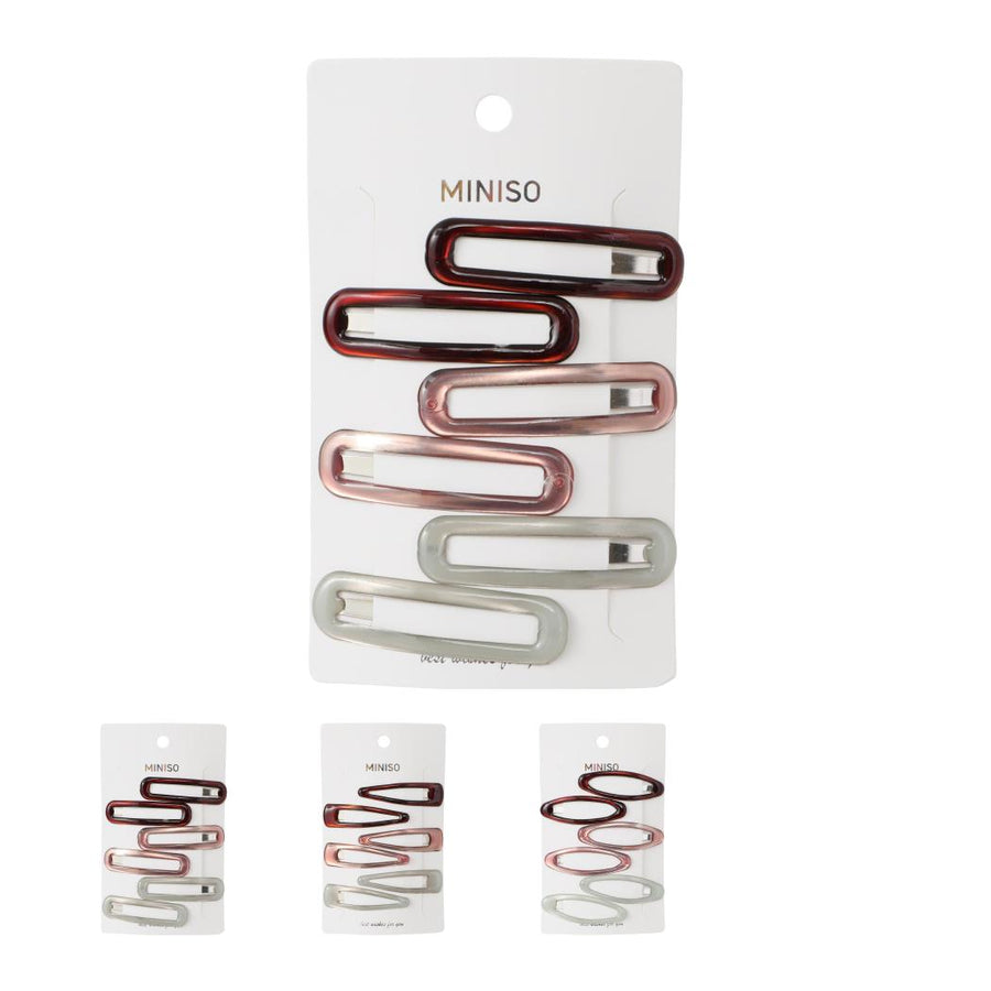 Basic Series Coffee Hair Clips (6 pcs)