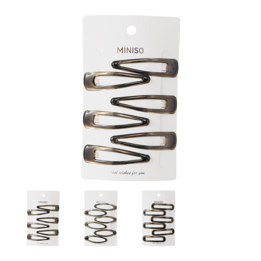 Basic Series Black Hair Clips (6 pcs)